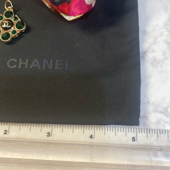 Chanel CC Charm, Chanel Dust Bag and Unbranded Twilly - Picture 9 of 10